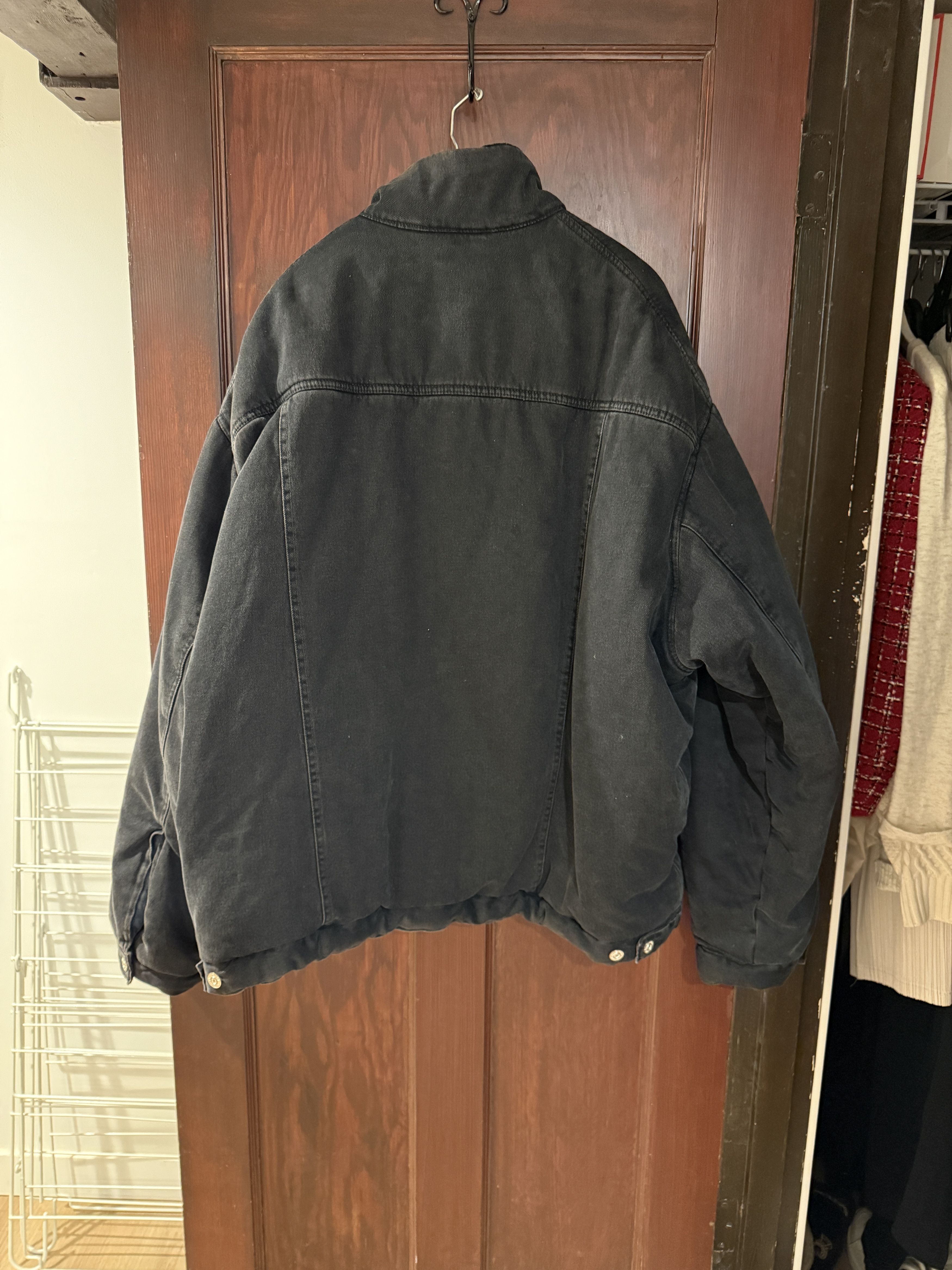 Balenciaga Balenciaga Oversized Padded Denim Jacket Size US XL / EU 56 / 4 - 2 Thumbnail