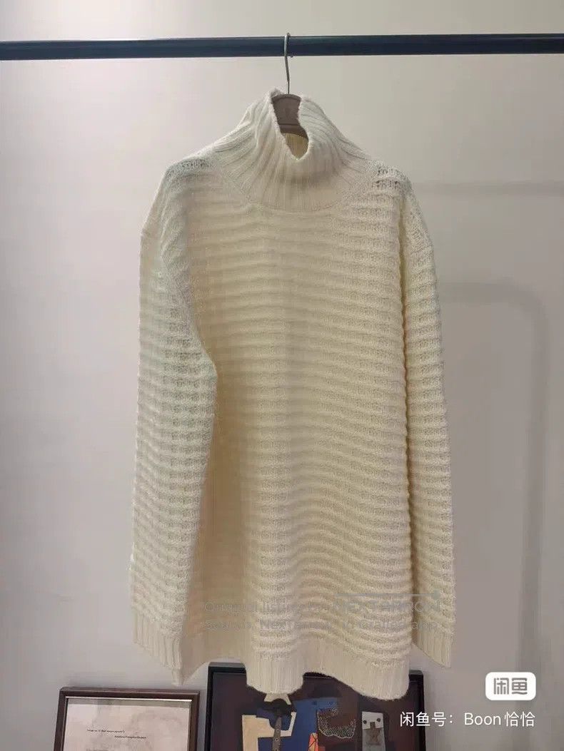 Loro Piana LORO PIANA Knitted sweater in high collar Size L / US 10 / IT 46 - 2 Thumbnail