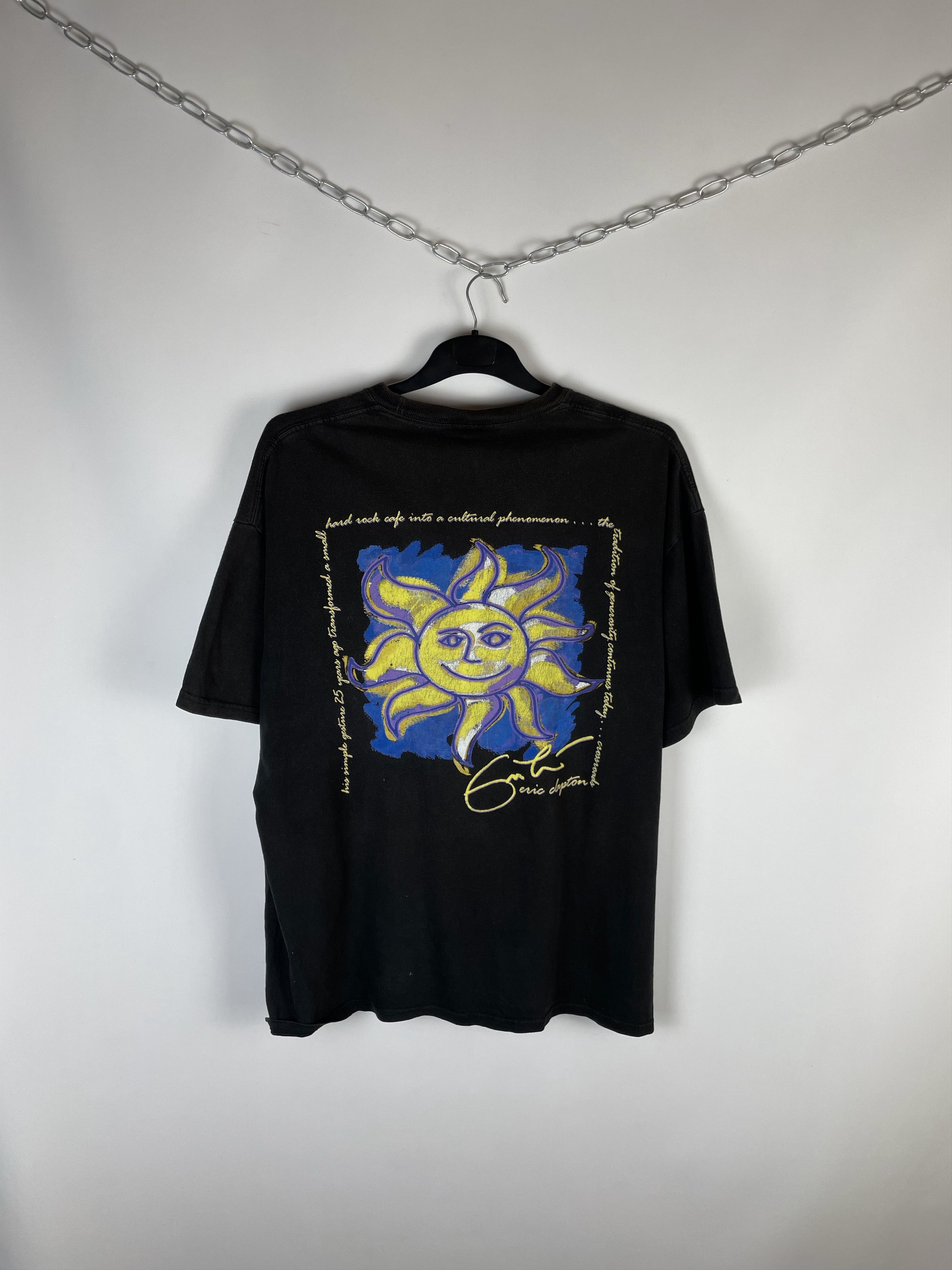 Hard Rock Cafe Crazy Vintage 90s Hard Rock Cafe London Faded Black Tee Size US XL / EU 56 / 4 - 7 Thumbnail