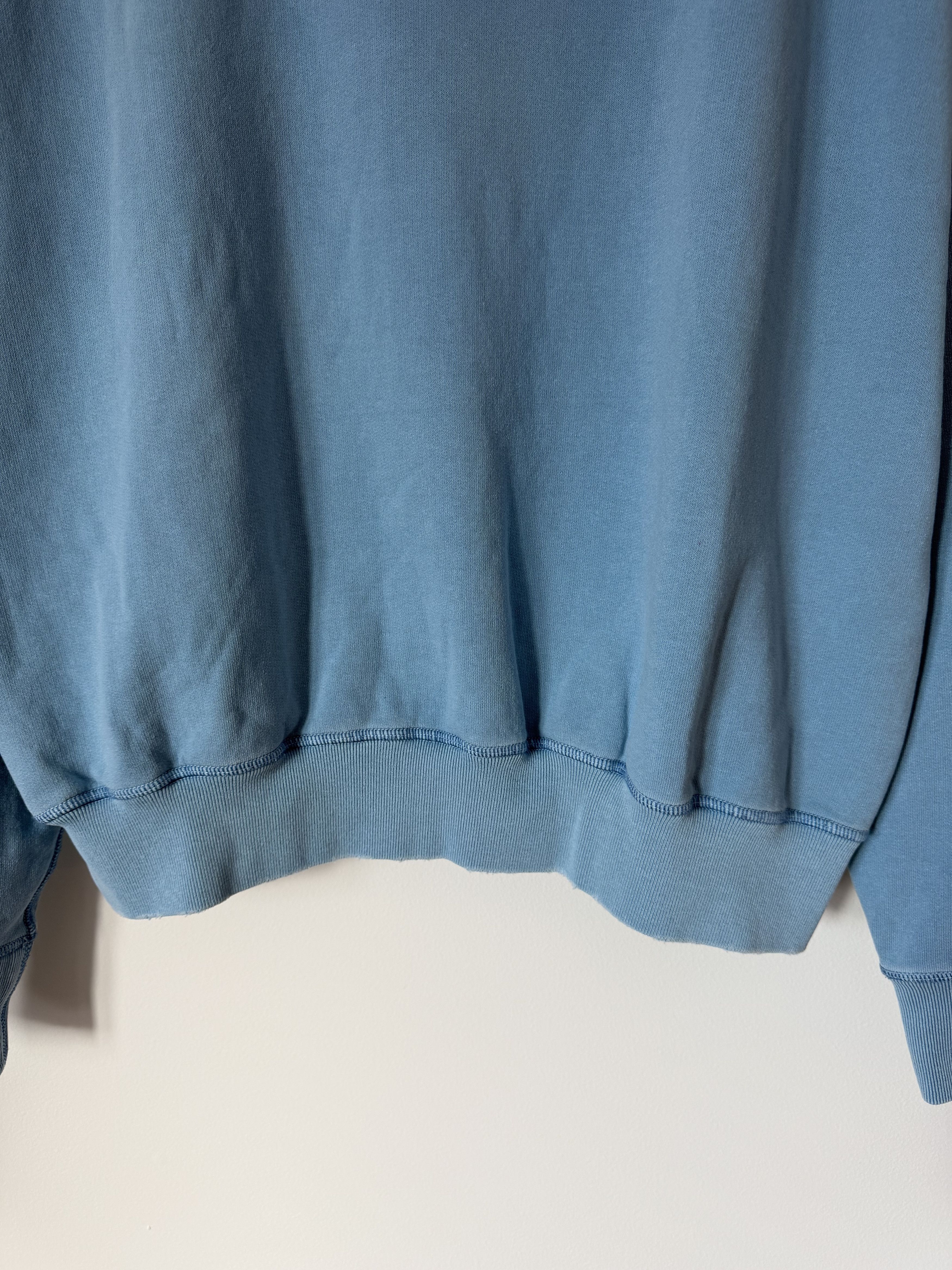 Maison Margiela Maison Margiela French Terry Crewneck Sweatshirt in Blue Size US L / EU 52-54 / 3 - 3 Thumbnail