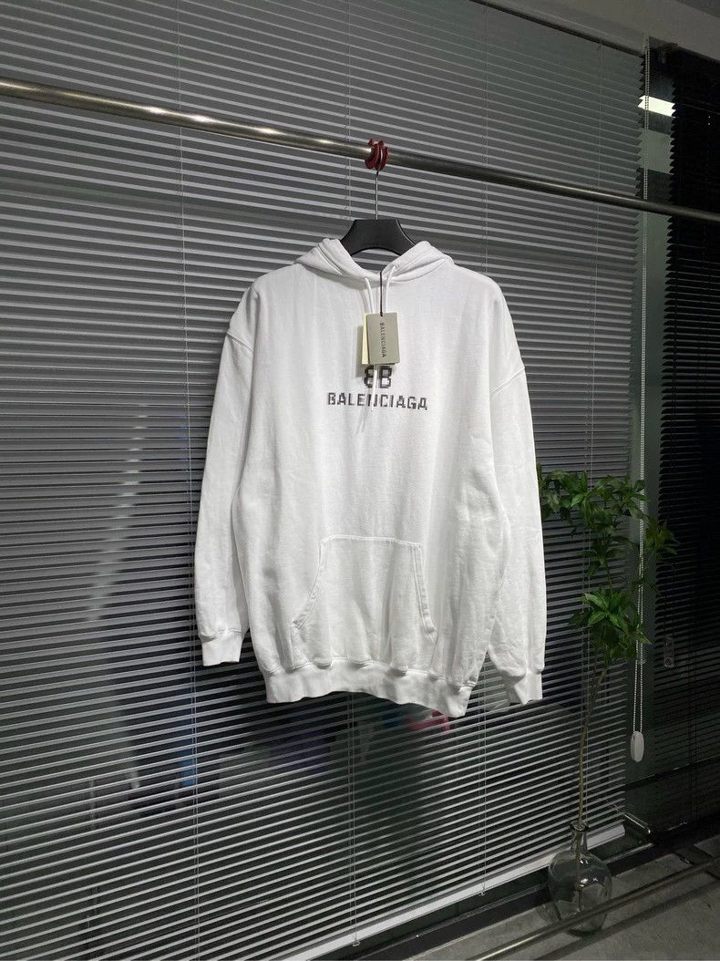 Balenciaga Balenciaga Double B mosaic monogram print hoodie 2503-Nexta Size US M / EU 48-50 / 2 - 1 Thumbnail
