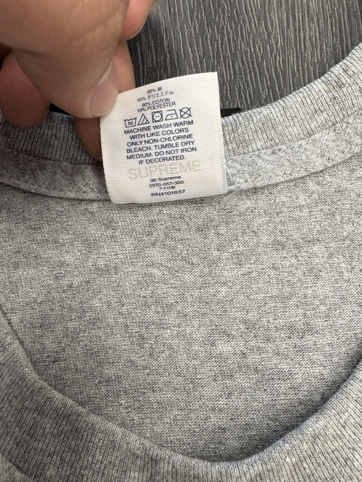 Supreme Supreme League Tee (Heather Grey) Size US M / EU 48-50 / 2 - 4 Thumbnail