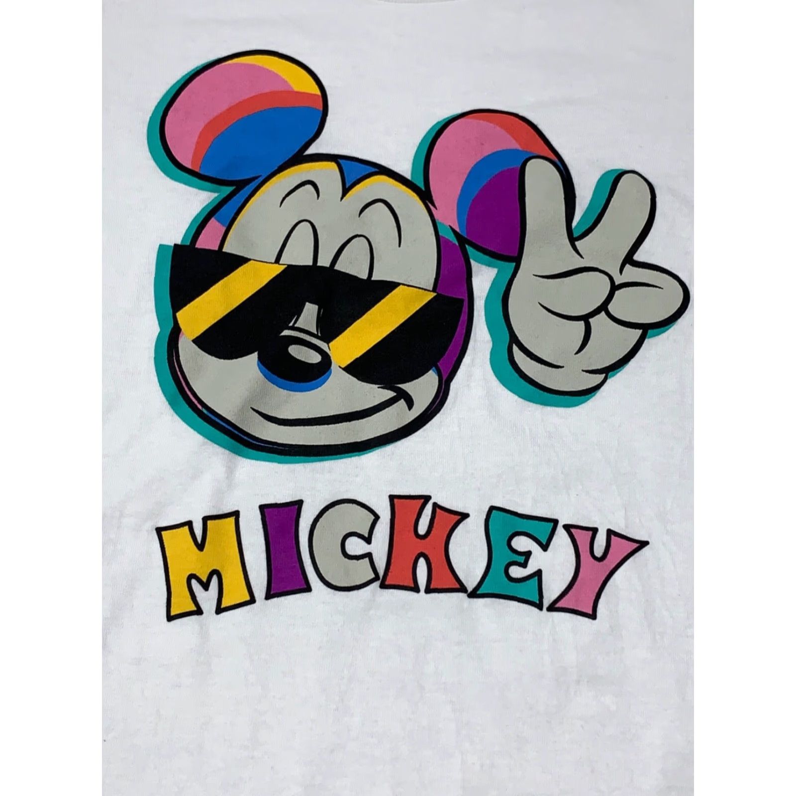 Disney Neff x Disney Mickey Mouse T Shirt Small White Short Sleeve Casual #5134 Size US S / EU 44-46 / 1 - 2 Thumbnail