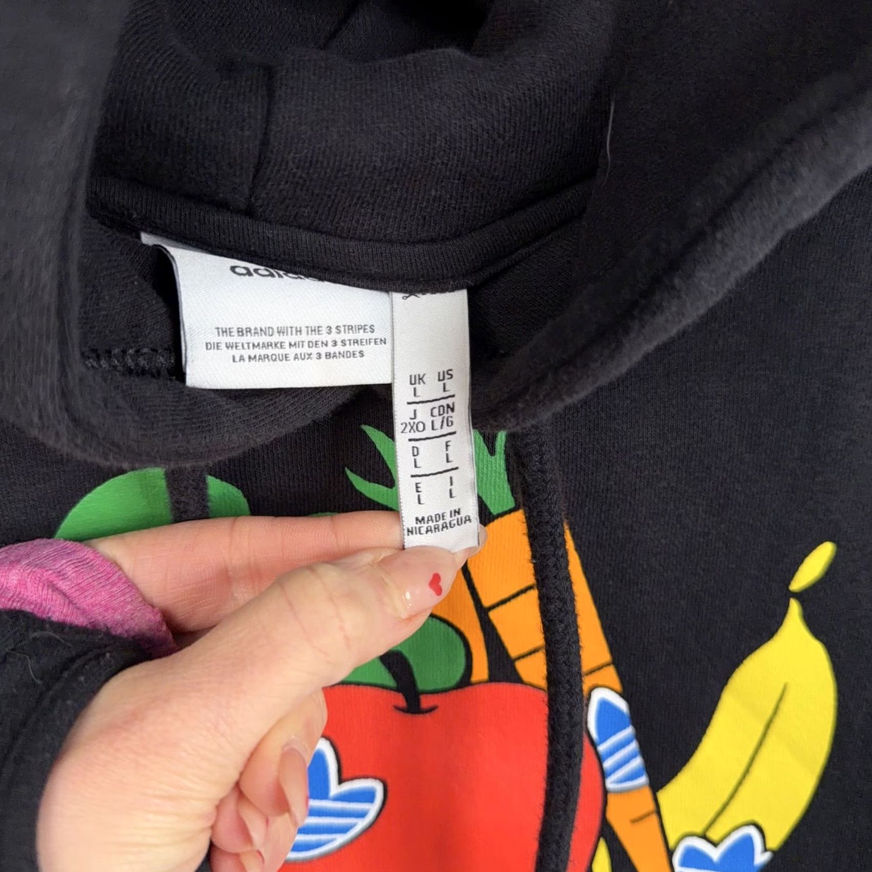 Adidas Adidas Hoodie Mens Large Black Always Fresh Always Original Graphic Fleece Graphic Print Kangaroo Pocket Pullover Crew Neck Long Sleeve Size US L / EU 52-54 / 3 - 6 Thumbnail