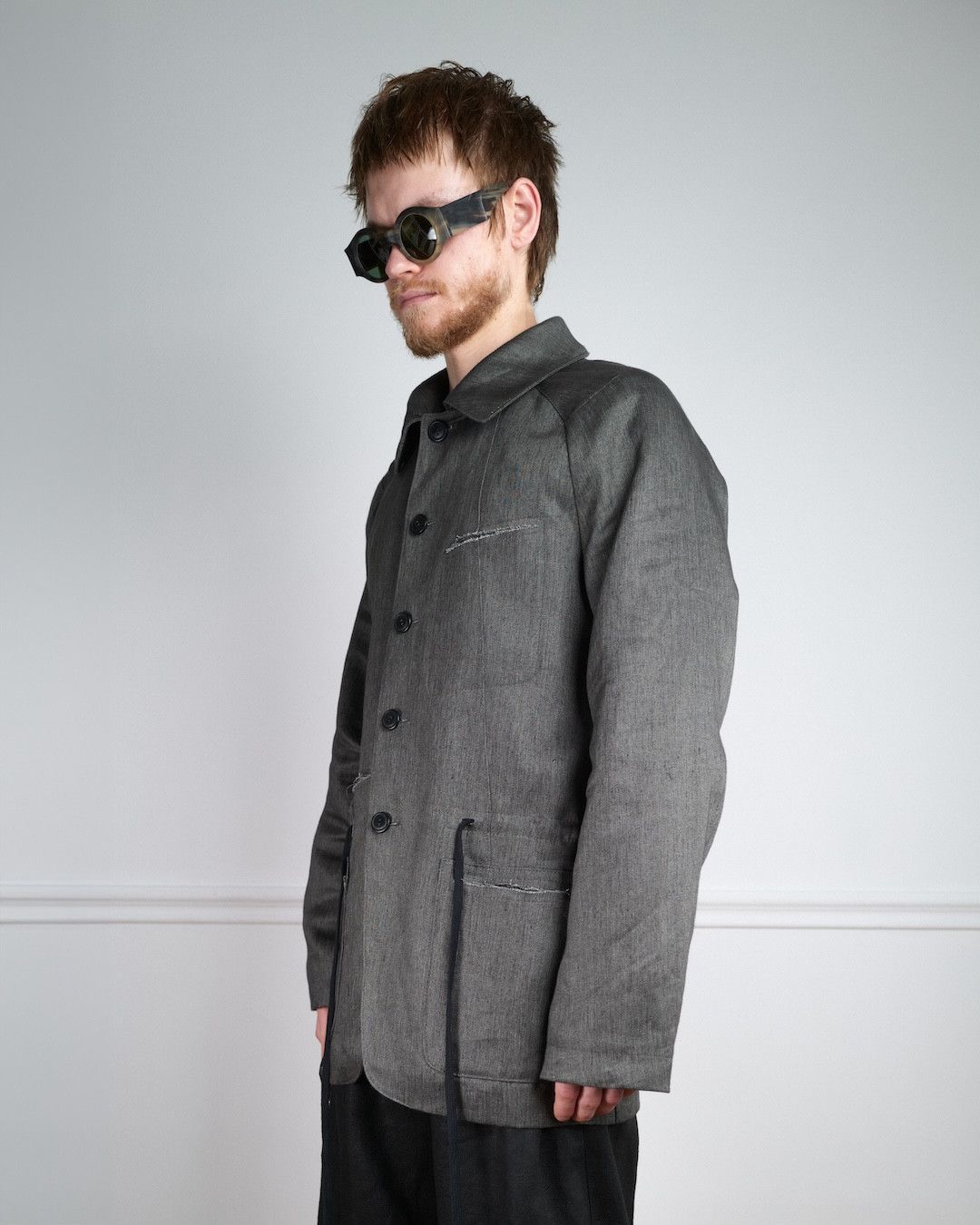 Individual Sentiments NKTRMNV LINEN CHORE JACKET Size US L / EU 52-54 / 3 - 14 Thumbnail