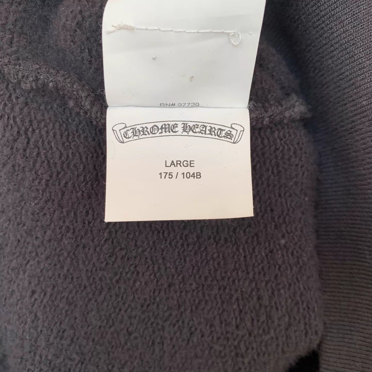 Chrome Hearts Chrome Hearts Black Cross Leather Patch Hoodie Size US L / EU 52-54 / 3 - 8 Thumbnail