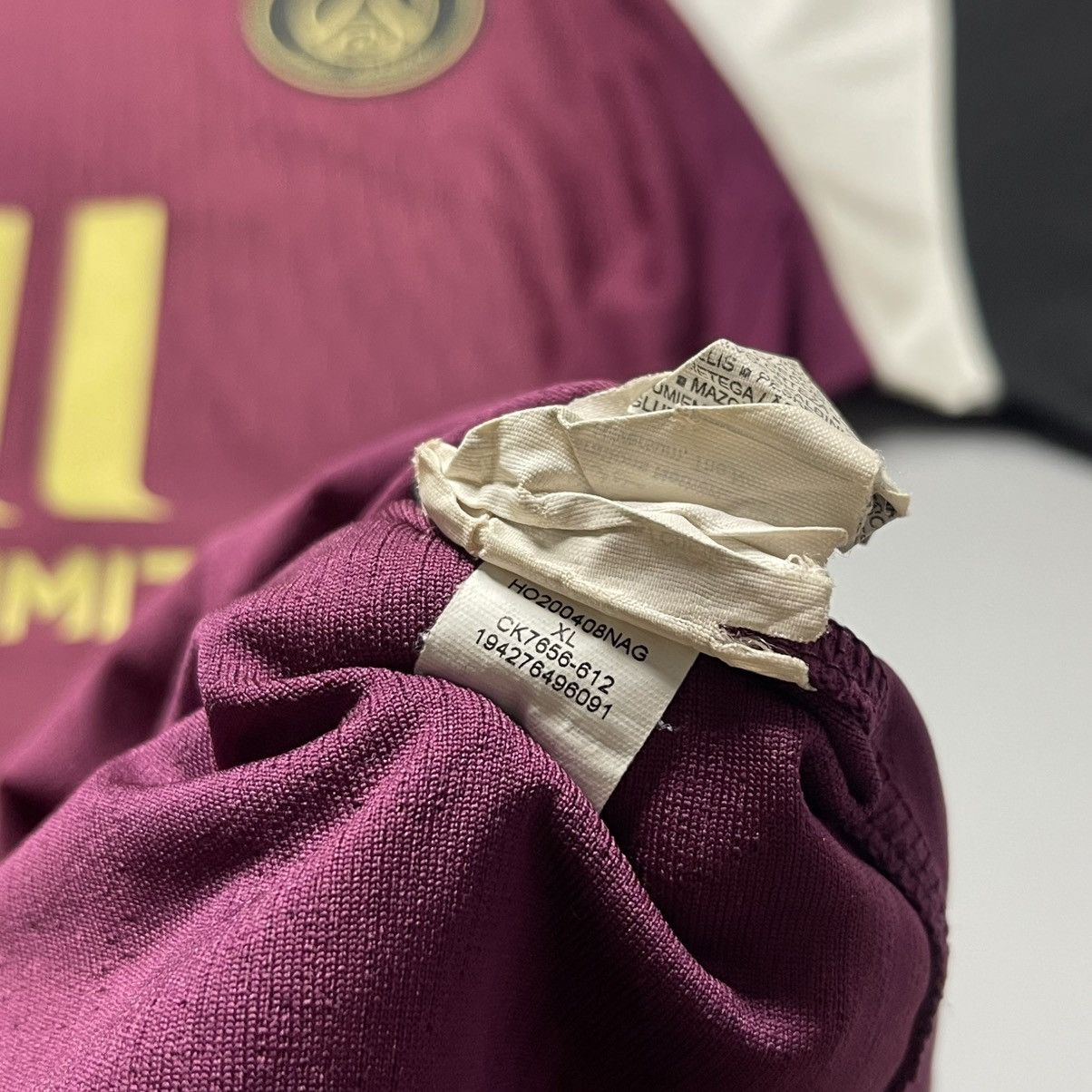 Vintage PSG NIKE 2020/2021 FOOTBALL PLAYER ISSUE JERSEY #10 NEYMAR Size US XL / EU 56 / 4 - 14 Thumbnail