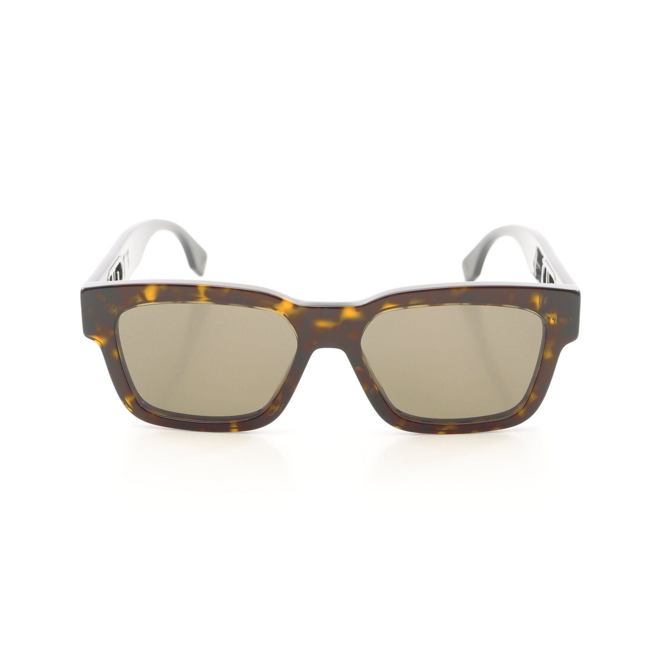 Fendi Fendi O'Lock Sunglasses Tortoiseshell Pattern Dark Brown Size ONE SIZE - 1 Thumbnail