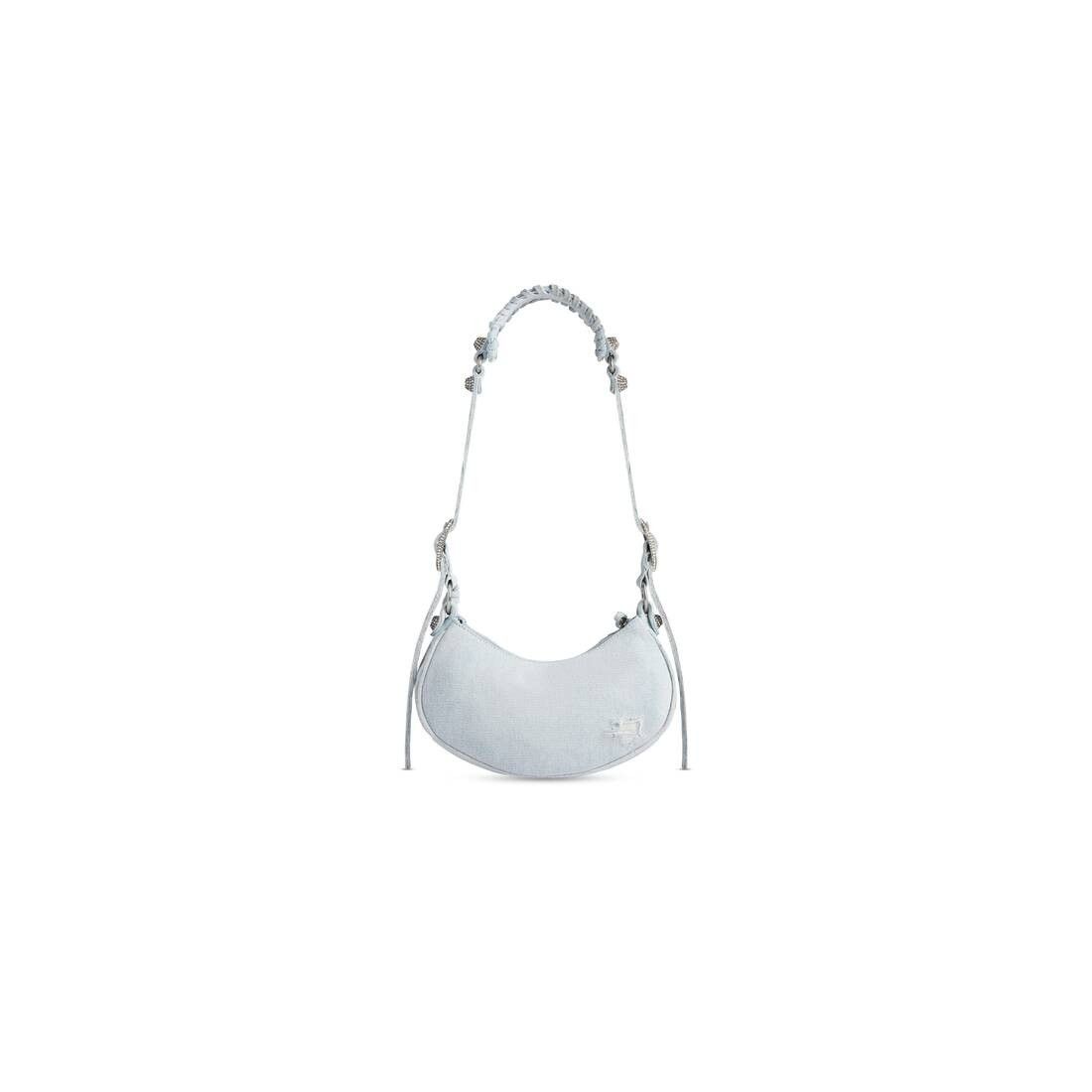 Balenciaga o1mt1gz0525 Size: OS / Le Cagole XS Shoulder Bag In Denim Size ONE SIZE - 4 Thumbnail