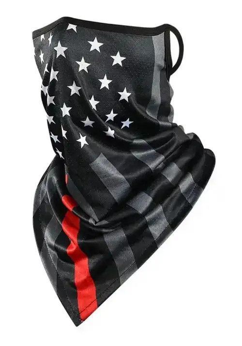 K-Two Studios Red Stripe Balaclava Outdoor Face Shield Size ONE SIZE - 1 Thumbnail