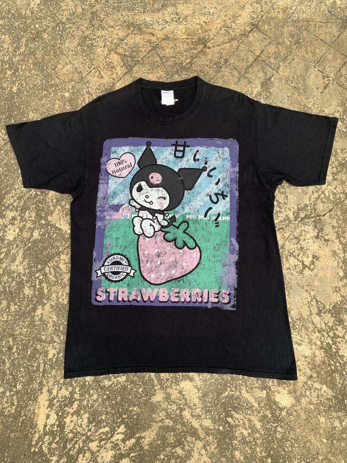 Anime × Vintage 2005 Sanrio Kuromi Starwberry Graphic Tee Size L / US 10 / IT 46 - 1 Thumbnail