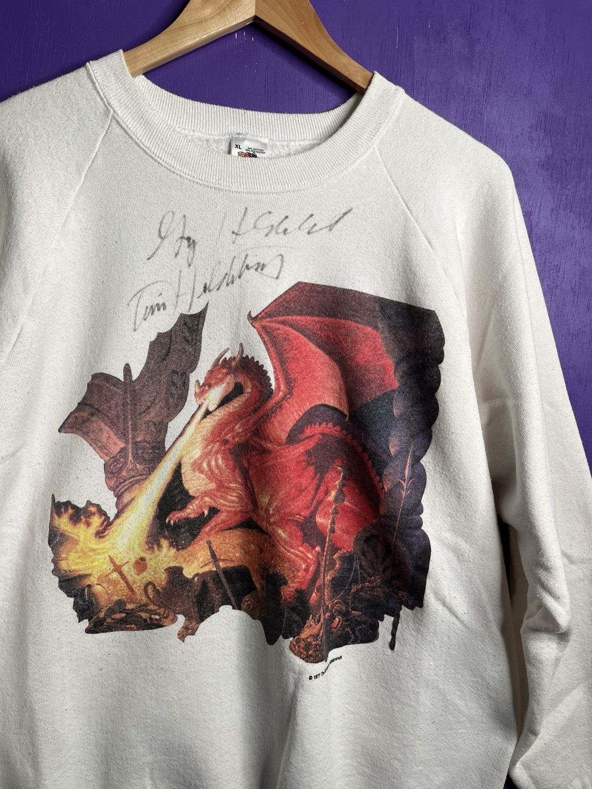 Vintage Vintage 90s Knightsand dragons crewneck Size US XL / EU 56 / 4 - 3 Thumbnail