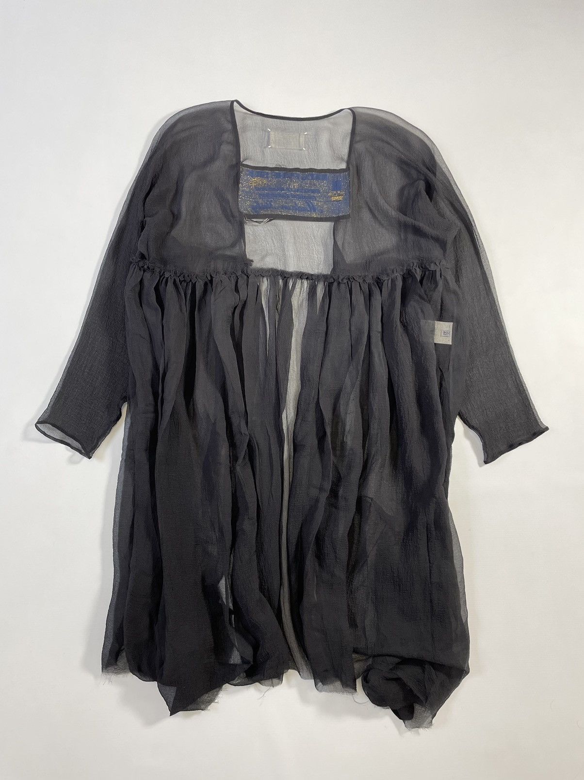 Maison Margiela A/W 04 Black Silk Voile Gown Size M / US 6-8 / IT 42-44 - 13 Thumbnail