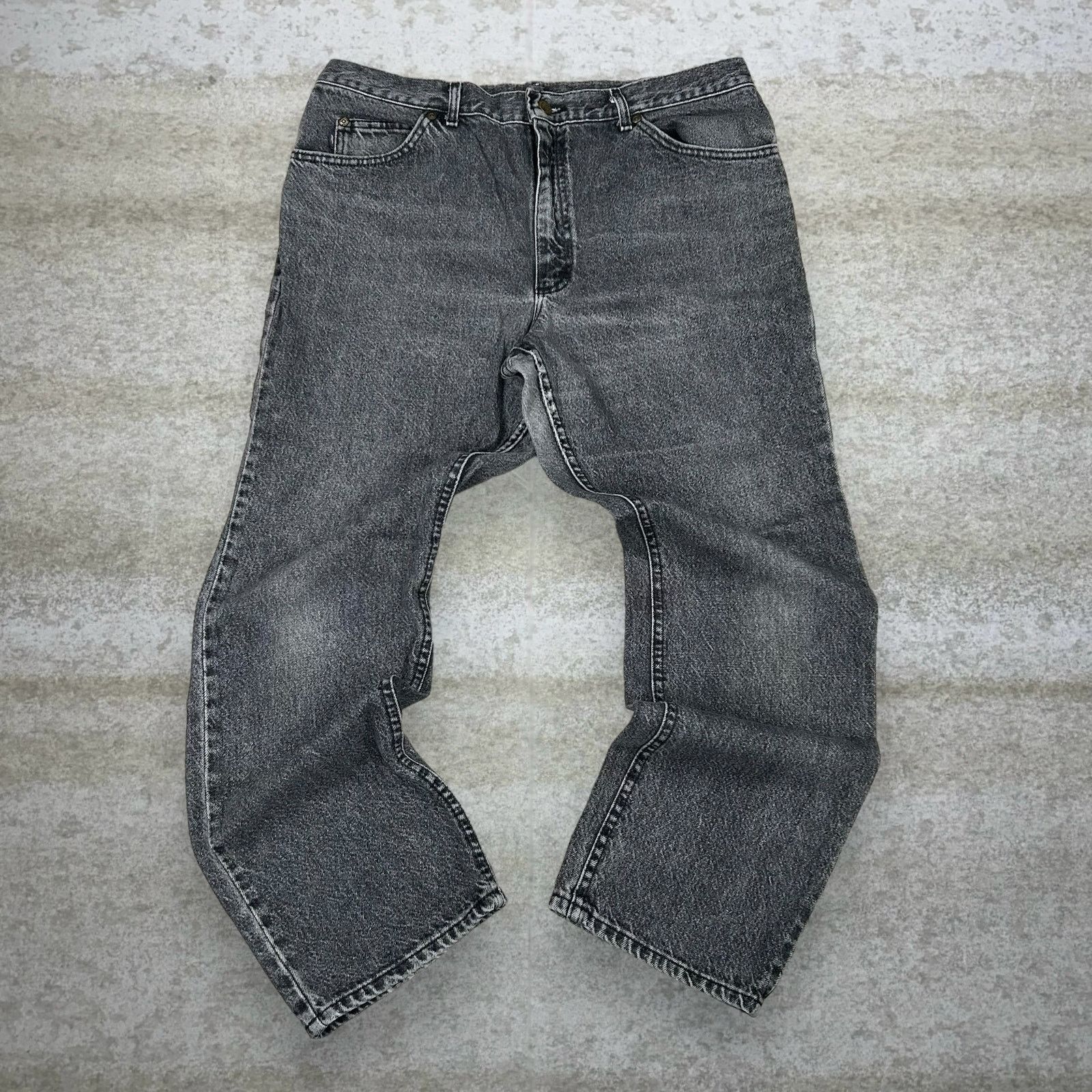 Lee Vintage 90s Riders Jeans 38x30 Straight Leg Grey Wash Size US 38 / EU 54 - 2 Thumbnail