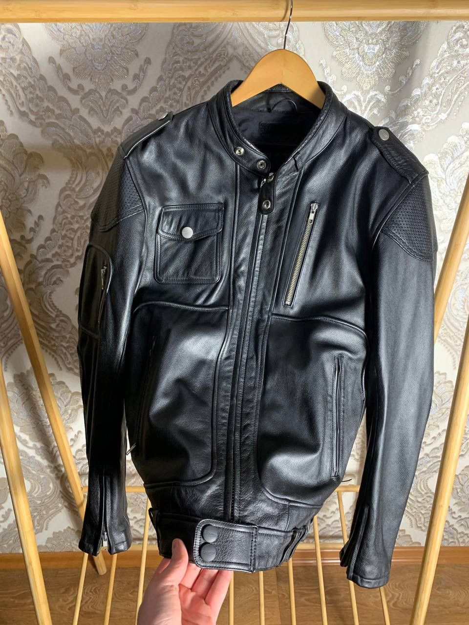 Harley Davidson × Vintage VERY RARE TRIUMPH LEATHER JACKET MOTOR CYCLES JAPAN STYLE Size US M / EU 48-50 / 2 - 13 Thumbnail