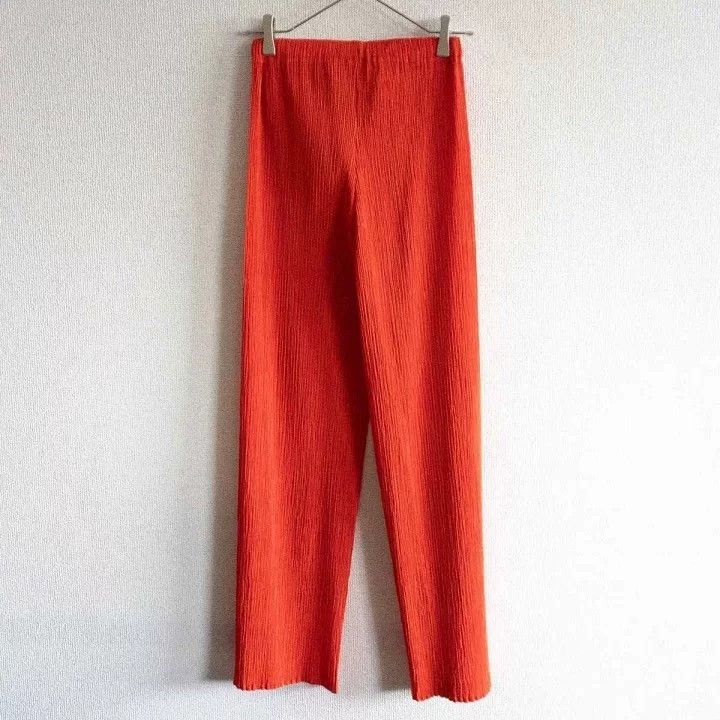 Issey Miyake issey miyake size:m Orange pleated pants Size 42" / US 20 - 5 Thumbnail