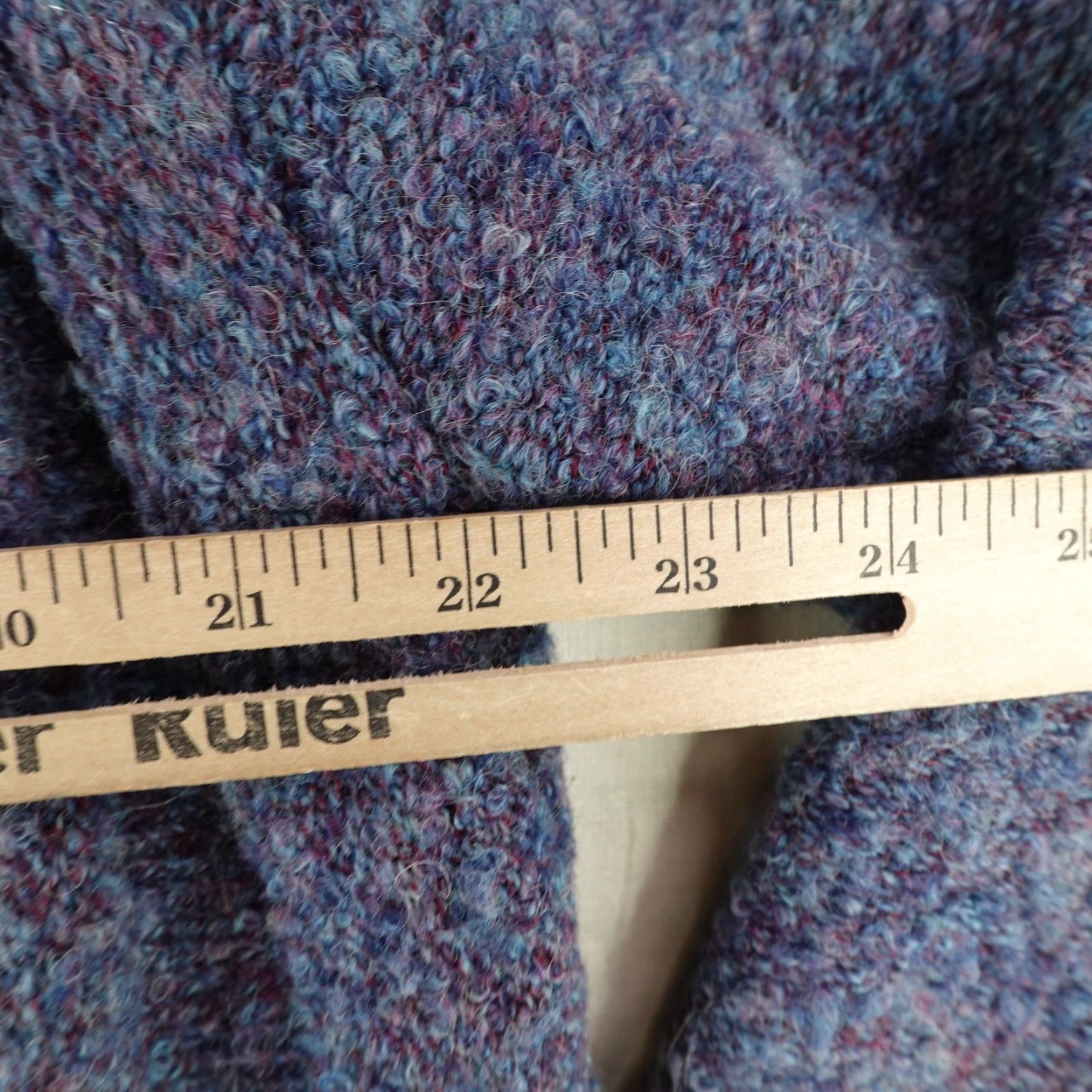 Vintage VINTAGE Tundra Wool Sweater Women Large Blue Full Zip Chunky Knit Outerwear Fall 90s Womens Size L / US 10 / IT 46 - 5 Thumbnail