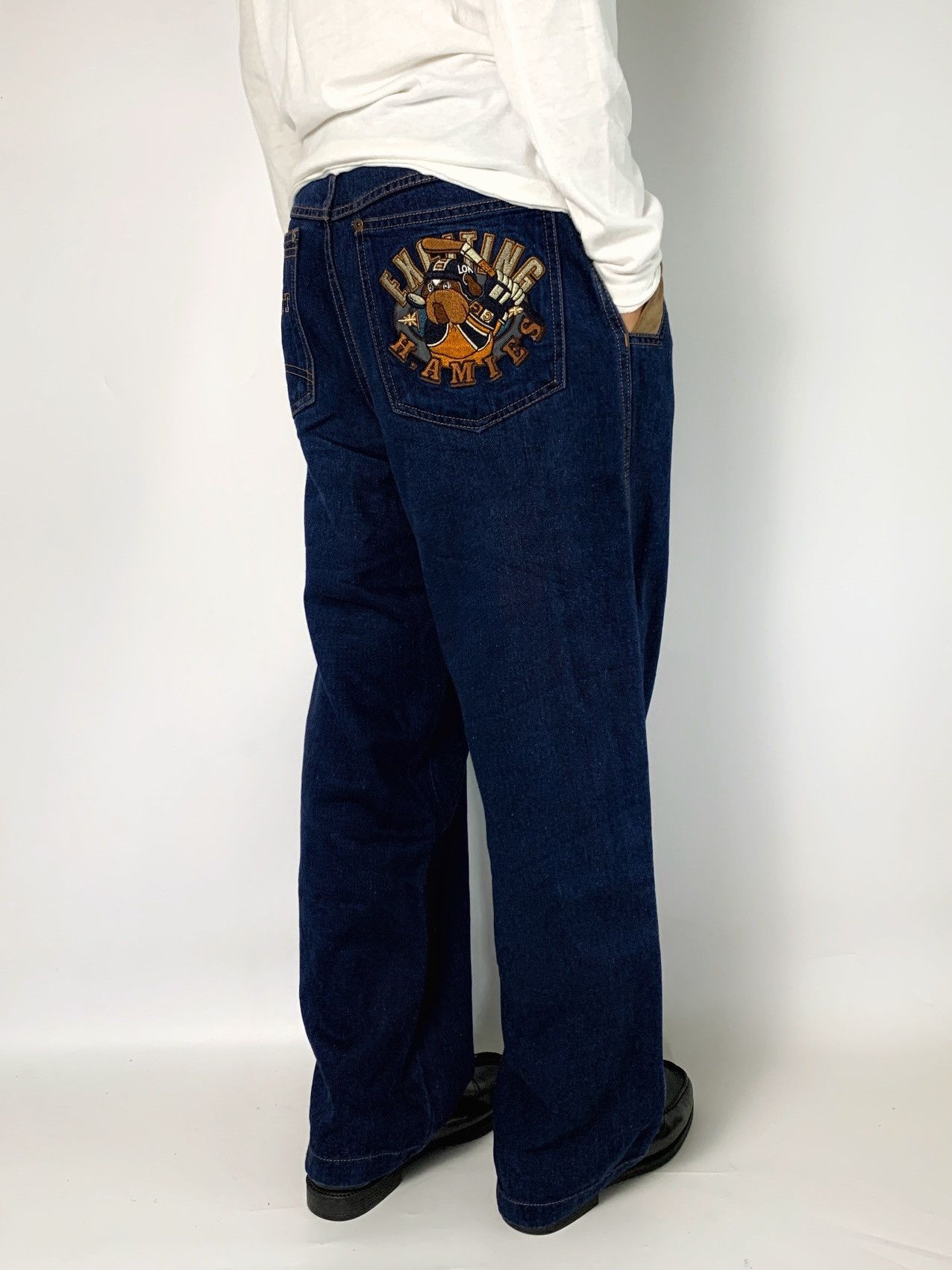 Hardy Amies HARDY AMIES JEANS PANT EMBROIDERY POCKET Size US 30 / EU 46 - 15 Thumbnail