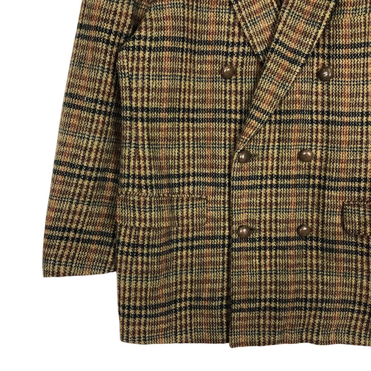 Japanese Brand 📌Vintage Wool Coats Jacket Karl Helmut Tartan Design Size US M / EU 48-50 / 2 - 5 Thumbnail