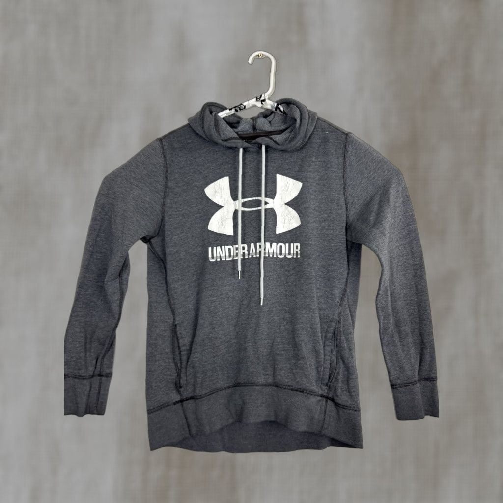 Under Armour Under Armour Womens Hoodie Pullover Gray M Distressed Loose Size M / US 6-8 / IT 42-44 - 1 Thumbnail