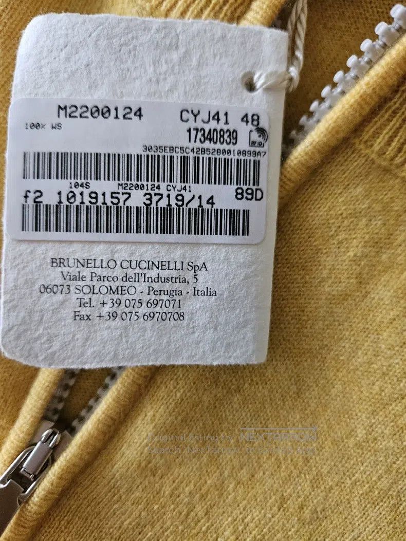 Brunello Cucinelli Brunello Cucinelli Zipper Collar Cashmere Sweater Size 48, Size US M / EU 48-50 / 2 - 3 Thumbnail