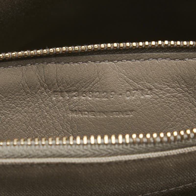 Saint Laurent Paris Saint Laurent Leather Canvas Muse Two Shoulder Bag Gray Size ONE SIZE - 9 Thumbnail