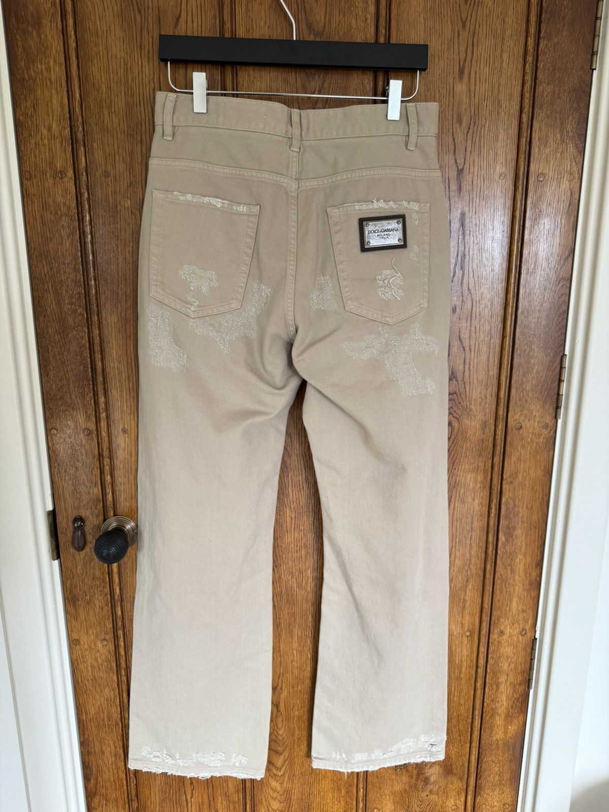 Dolce & Gabbana Dolce & Gabbana D&G destroyed ripped khaki baggy jeans pants Size US 30 / EU 46 - 17 Thumbnail