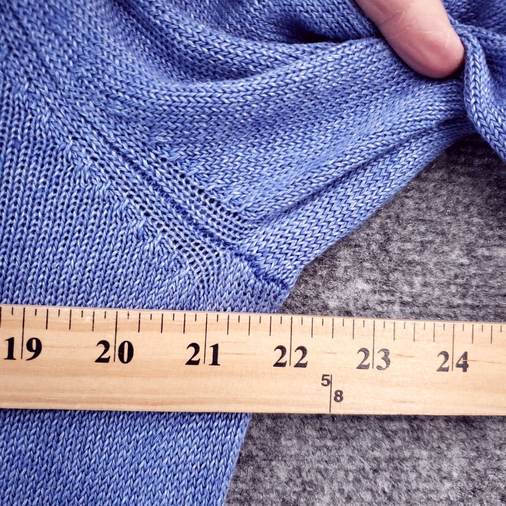 Talbots Talbots Sweater Women Petite PXL Blue Linen Knit Long Sleeve Round Neck Pullover Size XL / US 12-14 / IT 48-50 - 6 Thumbnail
