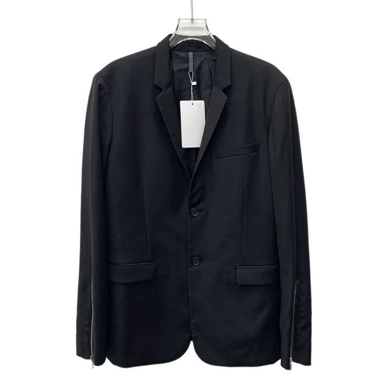 Dior Dior Black wool lapel single-breasted long-sleeved suit Size 48R - 1 Thumbnail