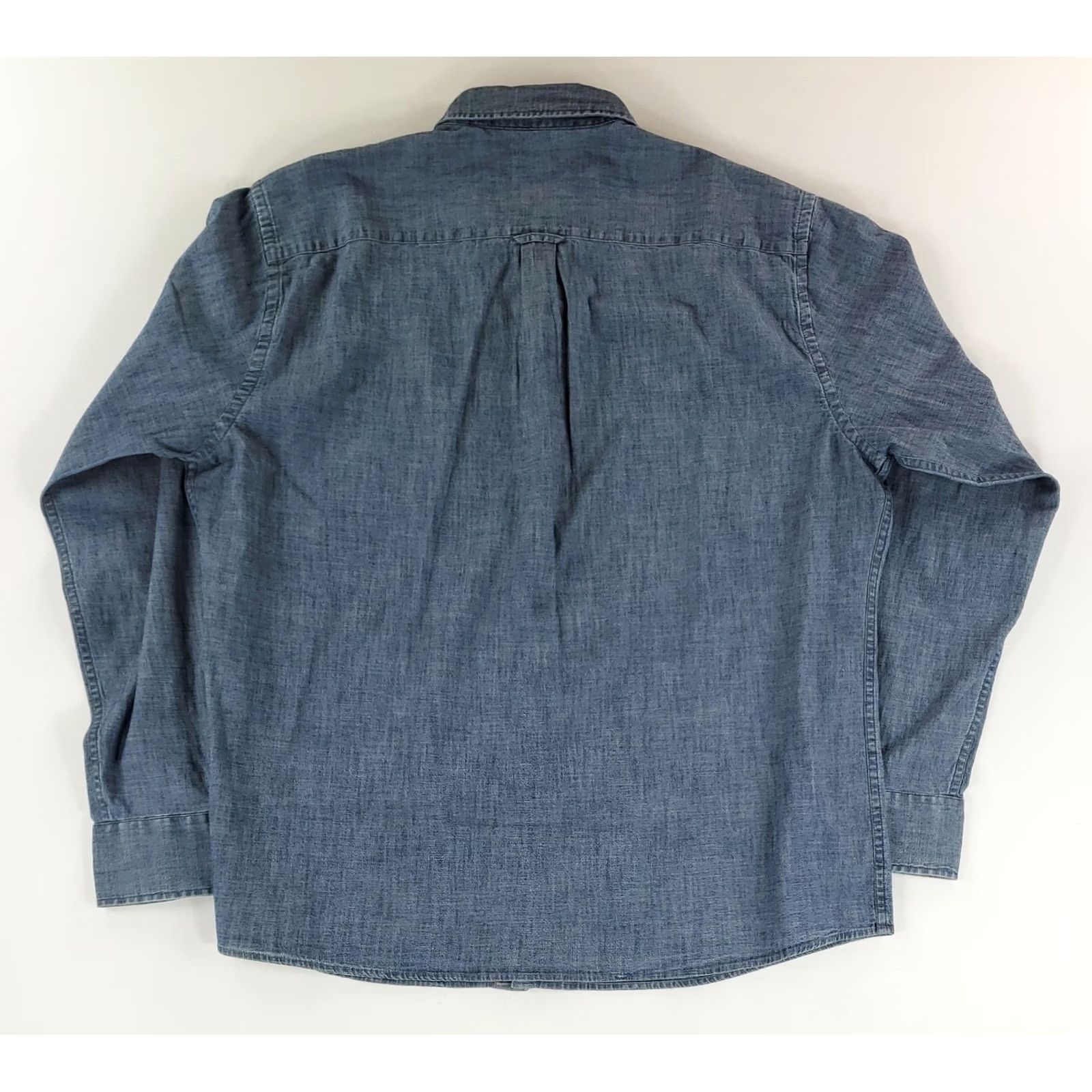 Peter Millar Peter Millar Shirt Tamworth Button-Down Blue Chambray Long Sleeve Mens XL Size US XL / EU 56 / 4 - 3 Thumbnail