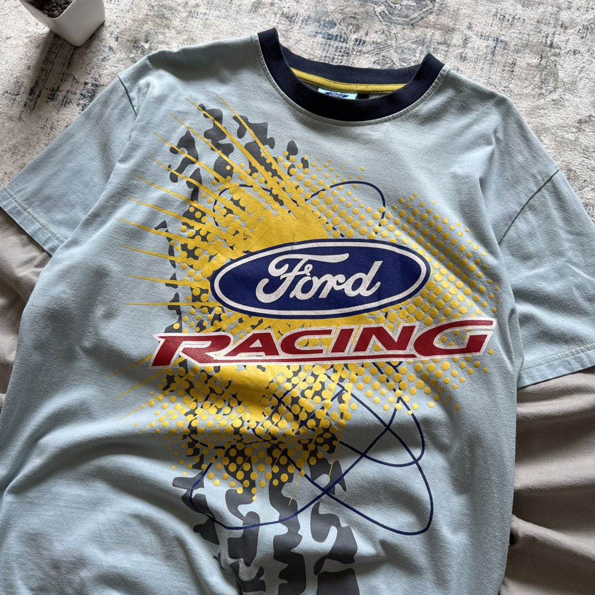 Ford 📌 Crazy Vintage Ford Racing Y2K Graphic 00s Longslevee Size US L / EU 52-54 / 3 - 2 Thumbnail