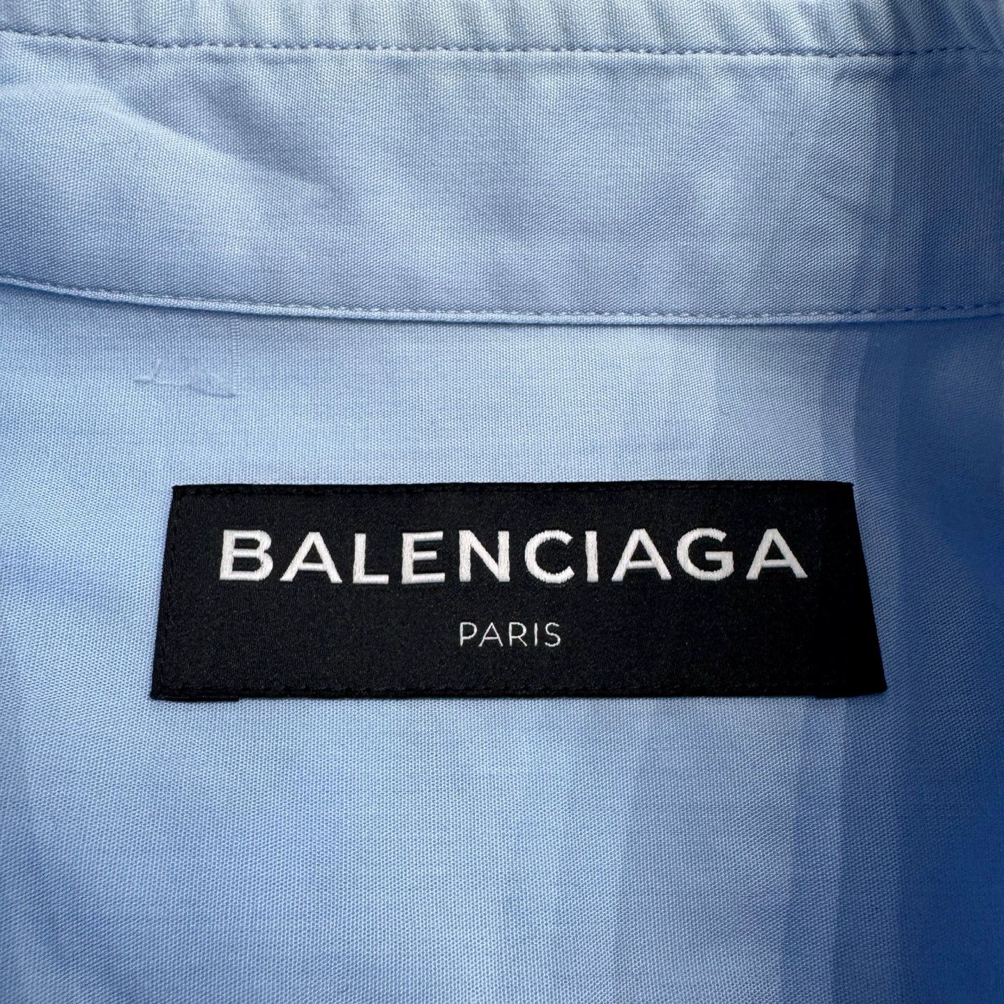 Balenciaga Balenciaga logo print shirt 38 yellow collar Size US XXS / EU 40 - 2 Thumbnail