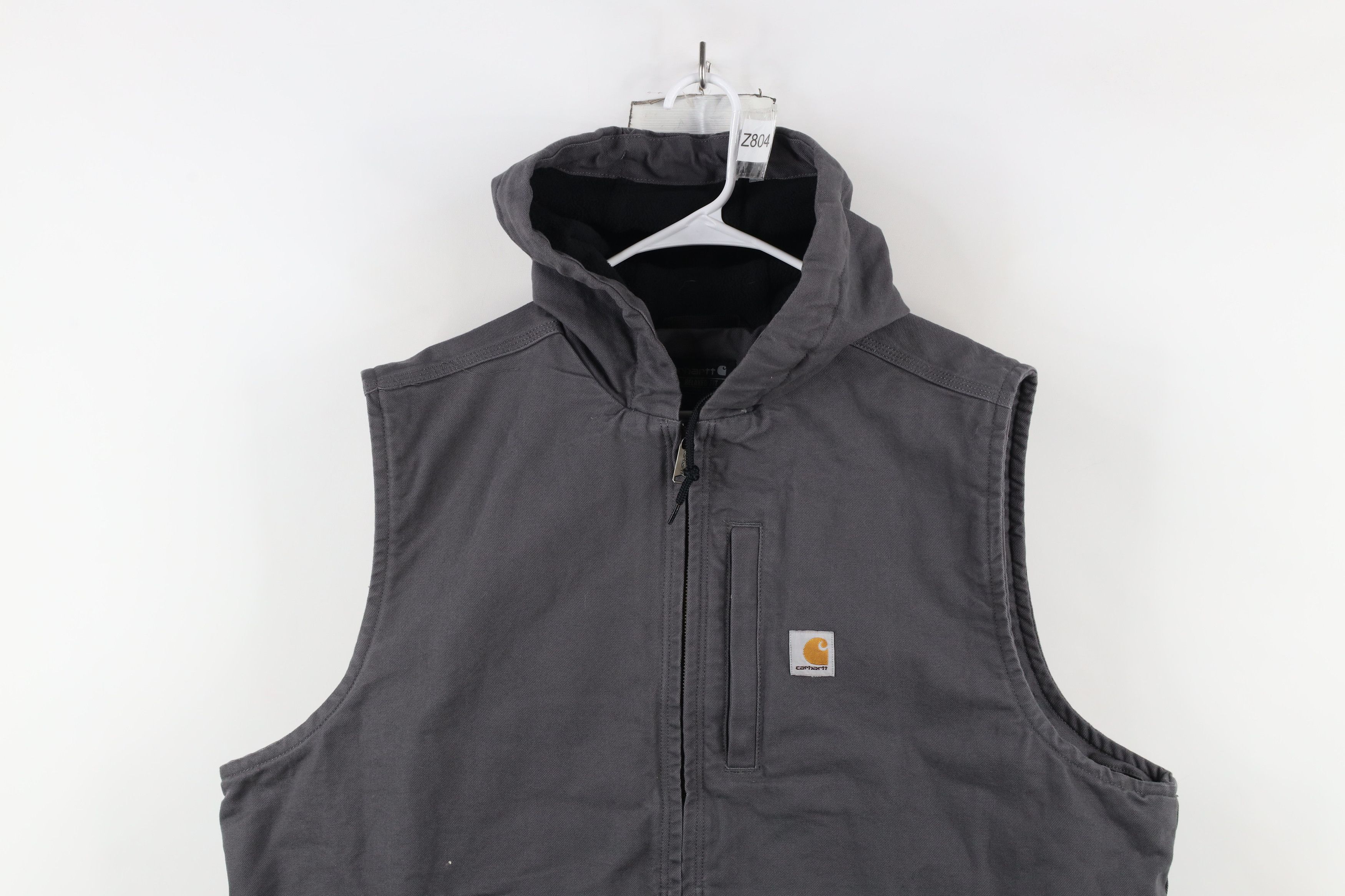 Carhartt × Vintage Vintage Carhartt Lined Sleeveless Hooded Vest Jacket Size US XXL / EU 58 / 5 - 2 Thumbnail