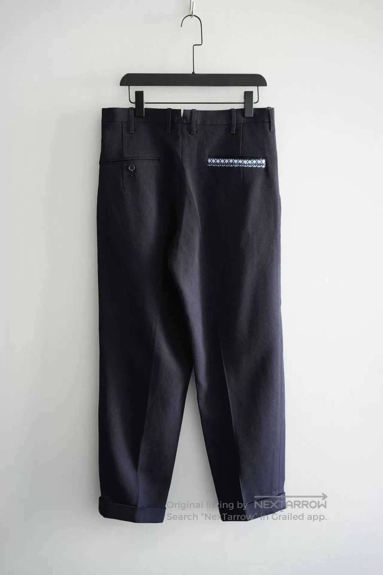 Yohji Yamamoto Yohji Yamamoto Blue and White Pants. Size US 42 / EU 58 - 2 Thumbnail