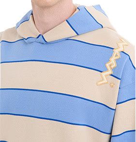 Marni o1f1d3z0326 Oversized Hoodie in Multicolor Size US L / EU 52-54 / 3 - 4 Thumbnail