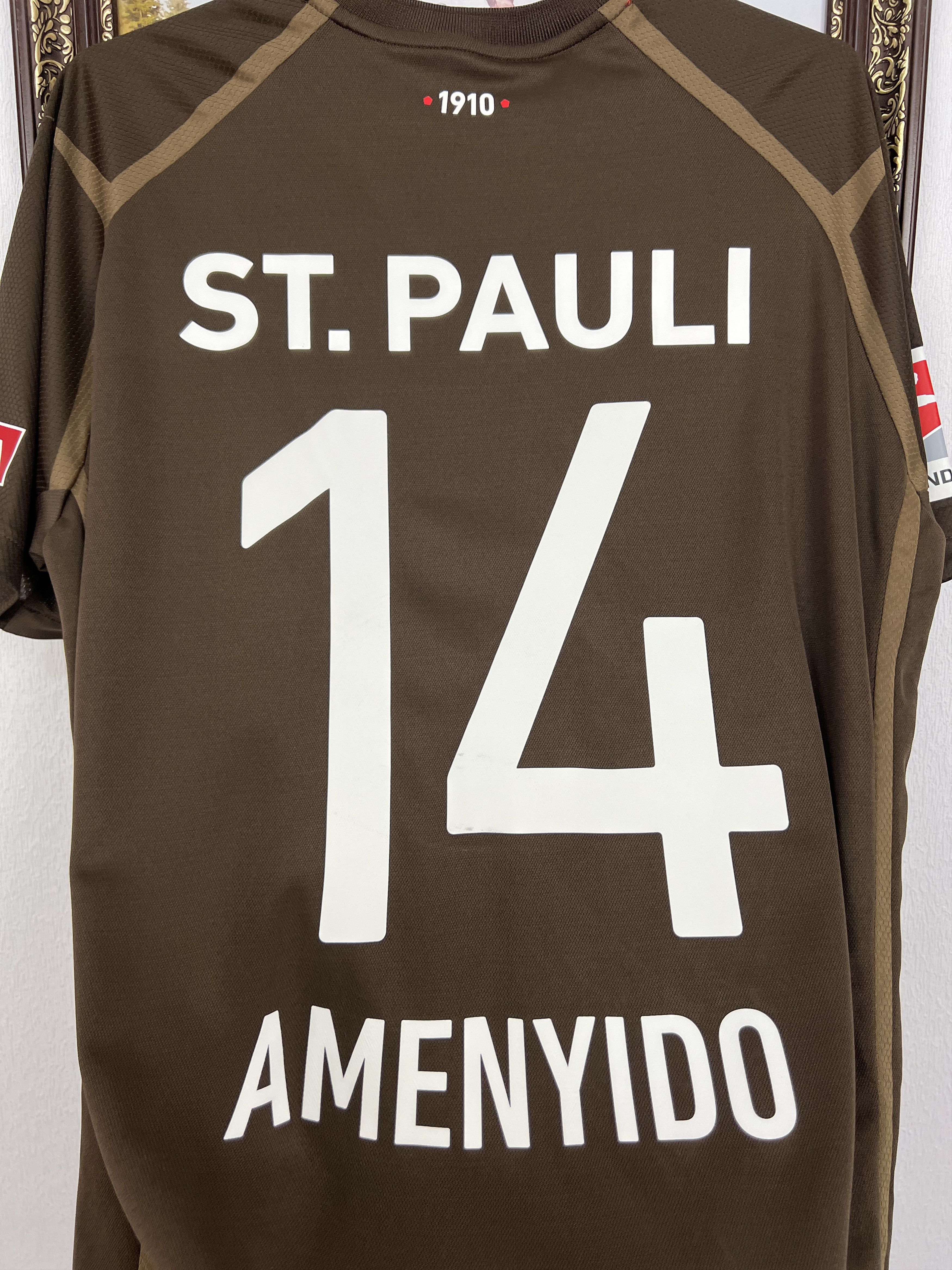 Vintage St Pauli football shirt Soccer #14 Amenyido Tee Hype Size US L / EU 52-54 / 3 - 2 Thumbnail