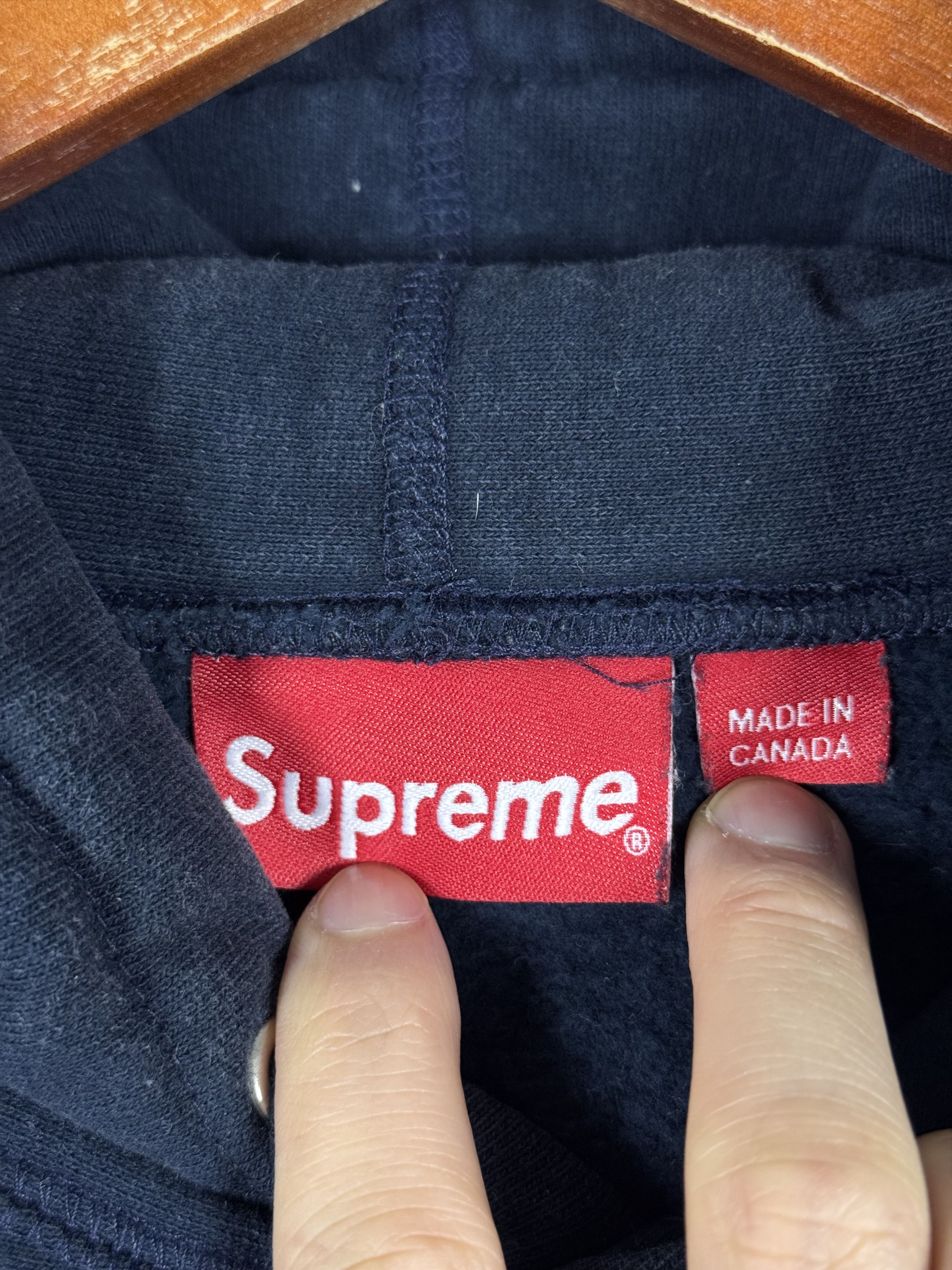 Supreme S Logo Hooded Sweatshirt Navy Blue Medium Size US M / EU 48-50 / 2 - 7 Thumbnail
