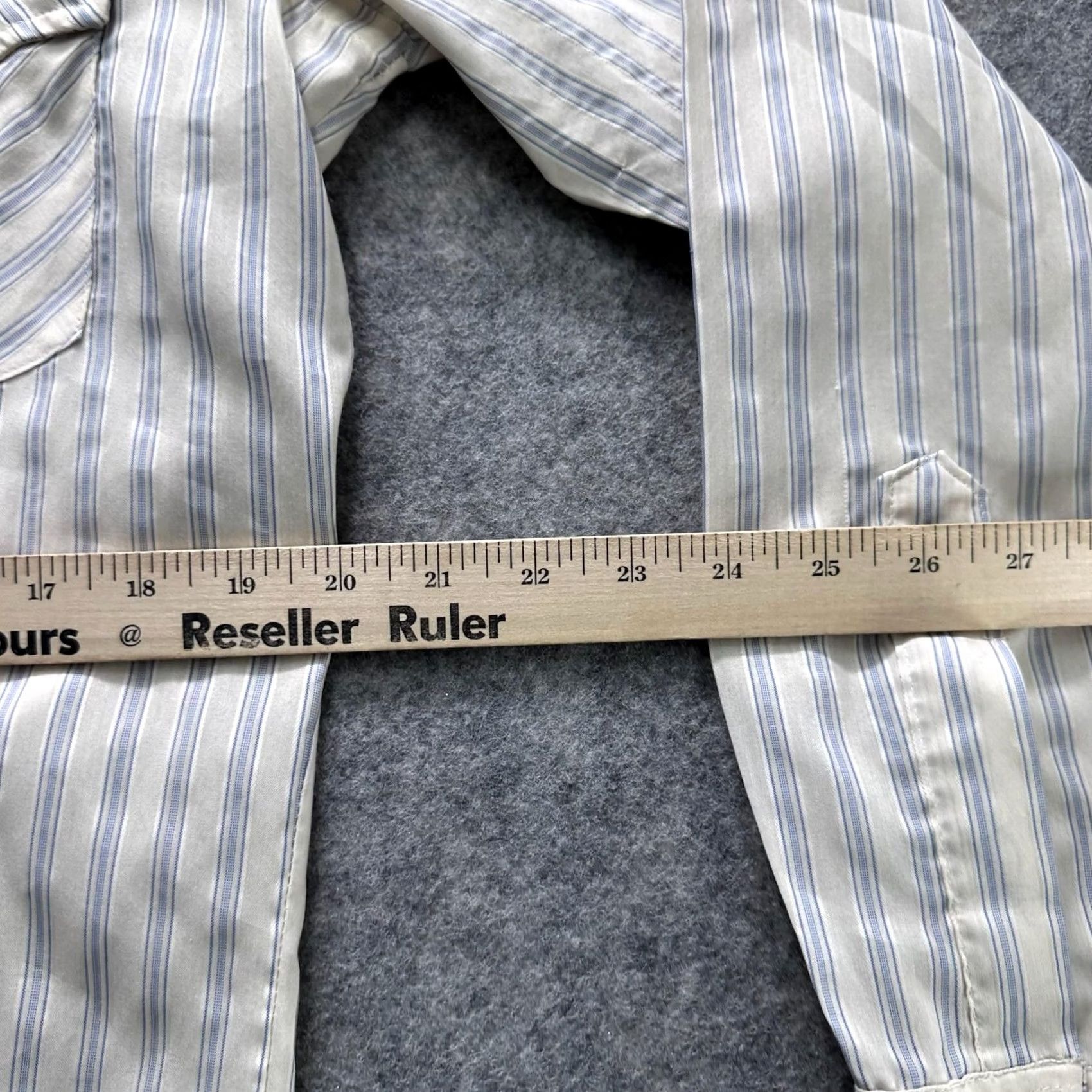 Wrangler Vintage Wrangler Shirt Mens M White Striped Western Snap Button Long Tails USA Size US M / EU 48-50 / 2 - 7 Thumbnail