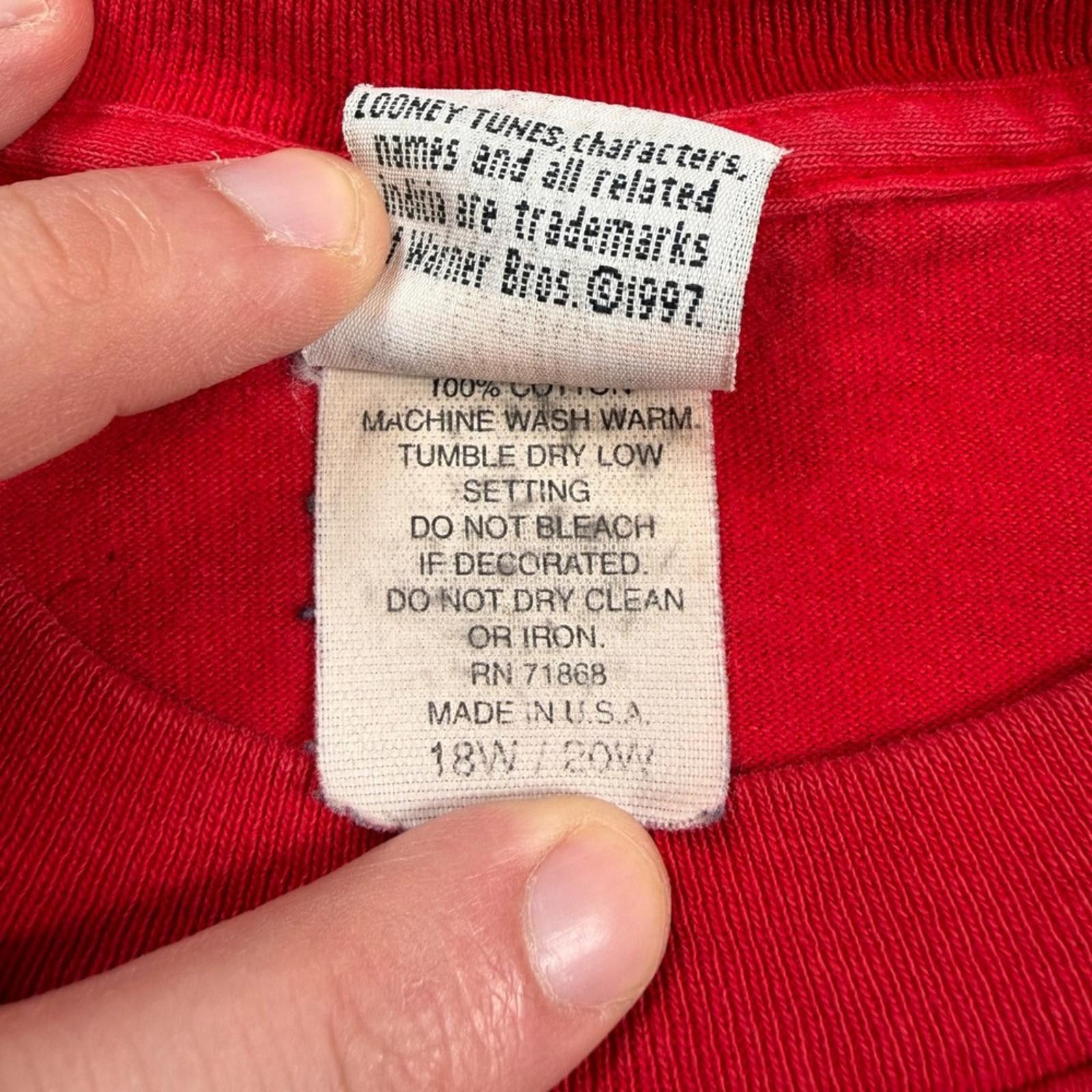 Other Vintage 1997 Looney Tunes Tweety Bird Red T-Shirt 18W/20W Size XXL / US 16-18 / IT 52-54 - 4 Thumbnail