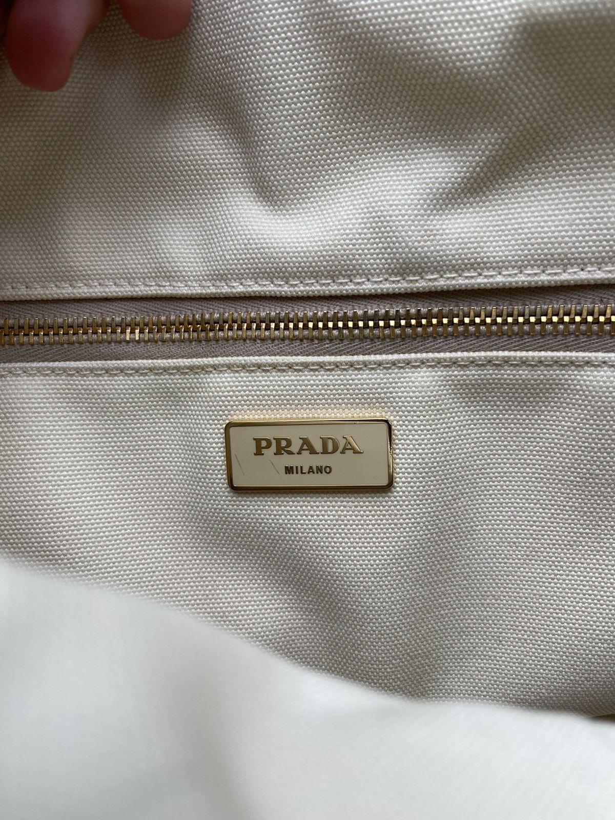 Prada Prada Mount Vesuvius Large Canapa Canvas Tote printed Size ONE SIZE - 6 Thumbnail