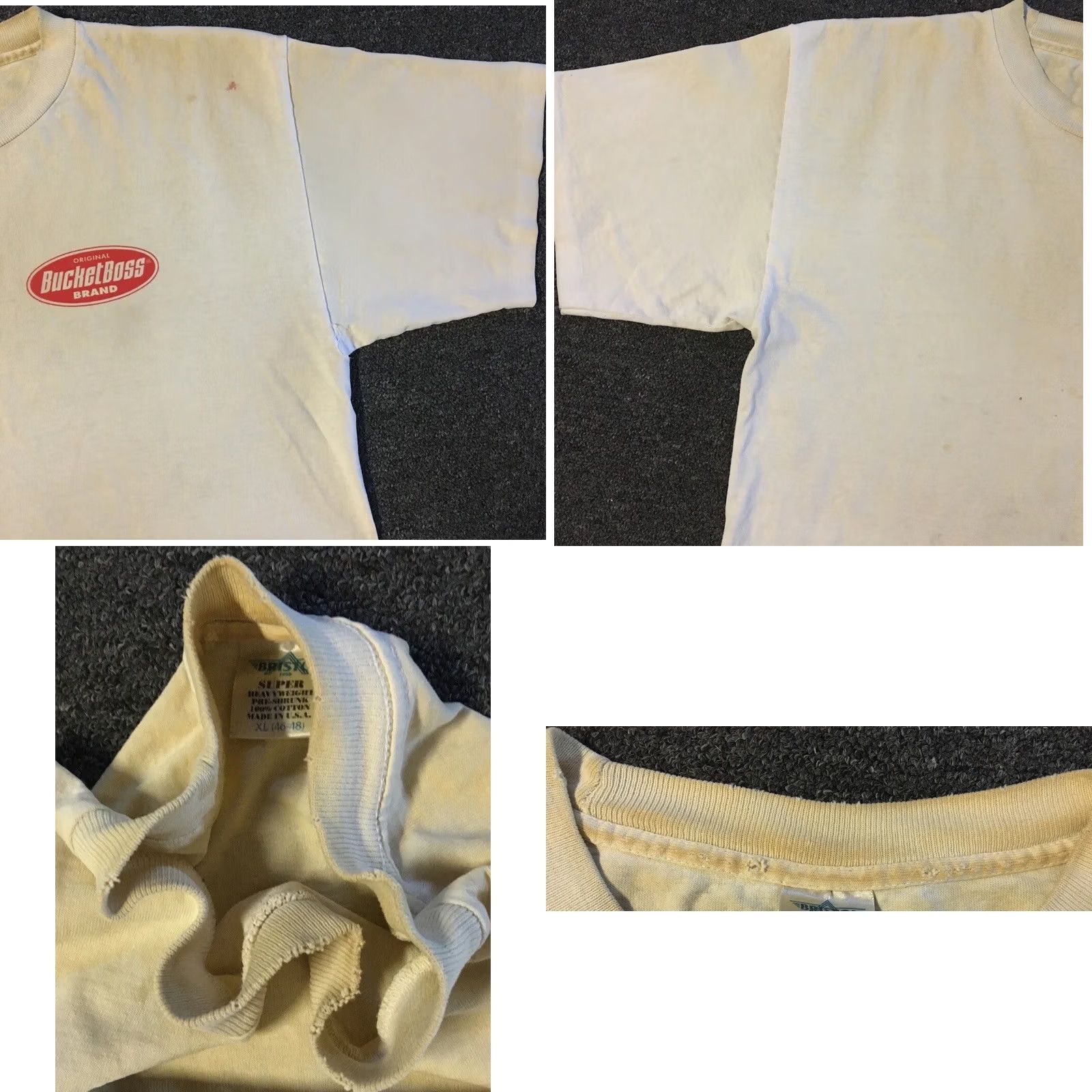 Vintage VINTAGE The BOSS Faded Distress Shirt XL Mens T-Shirt 90s Distressed White Funny Rock Punk Harley Biker Jackson Joke Retro USA 80s 90s Shirt XL Mens Size US XL / EU 56 / 4 - 8 Thumbnail