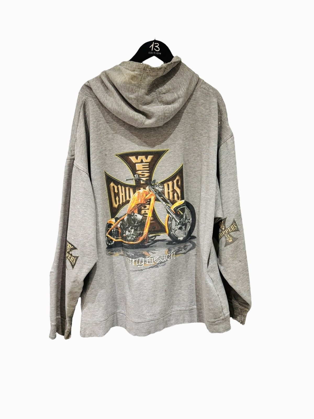 West Coast Choppers Thrashed and Faded West Coast Choppers Jesse Vintage Hoodie Size US XXL / EU 58 / 5 - 2 Thumbnail