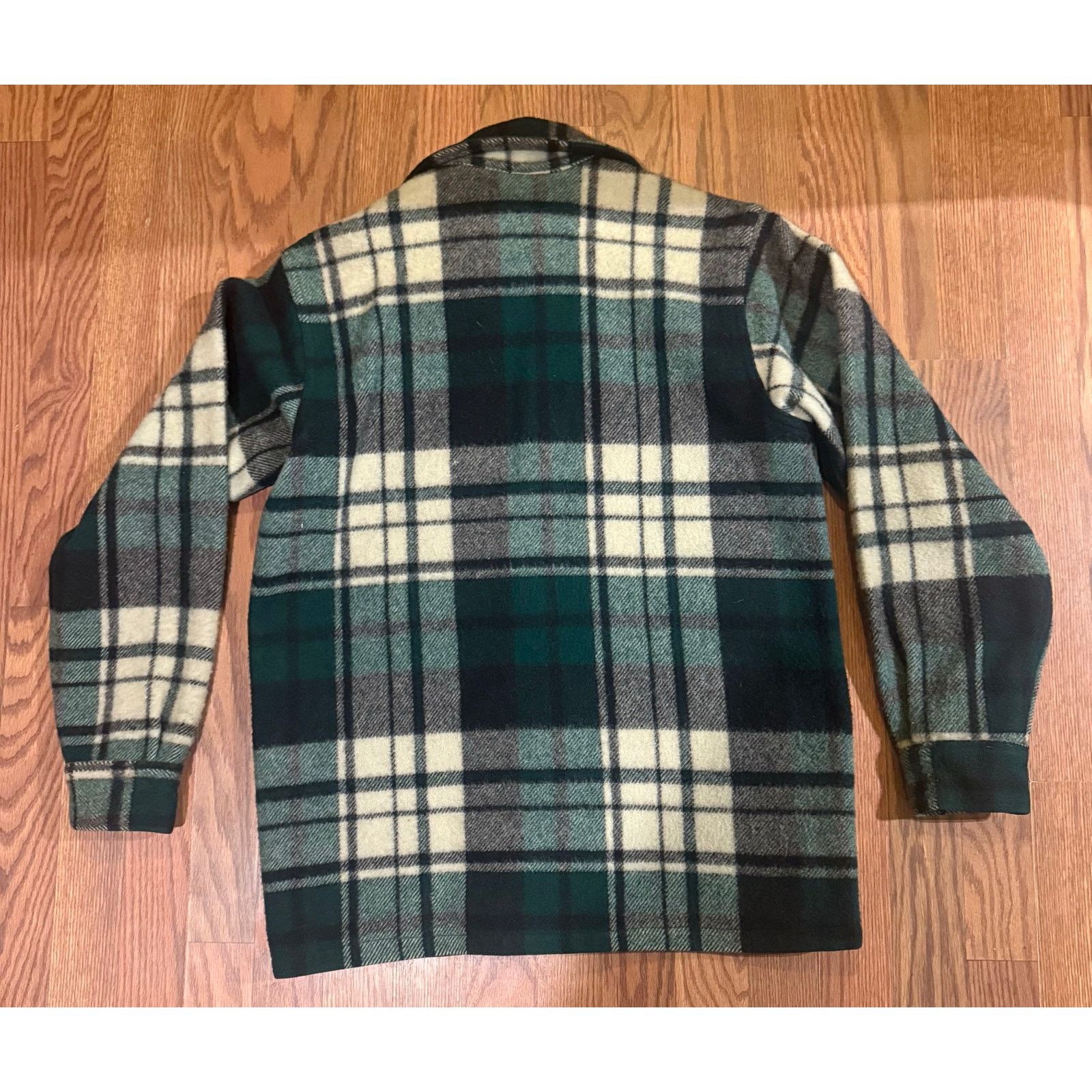 Woolrich Woolen Mills Vintage 60s–70s Woolrich Wool Flannel Jacket | Green Plaid Size US M / EU 48-50 / 2 - 4 Thumbnail