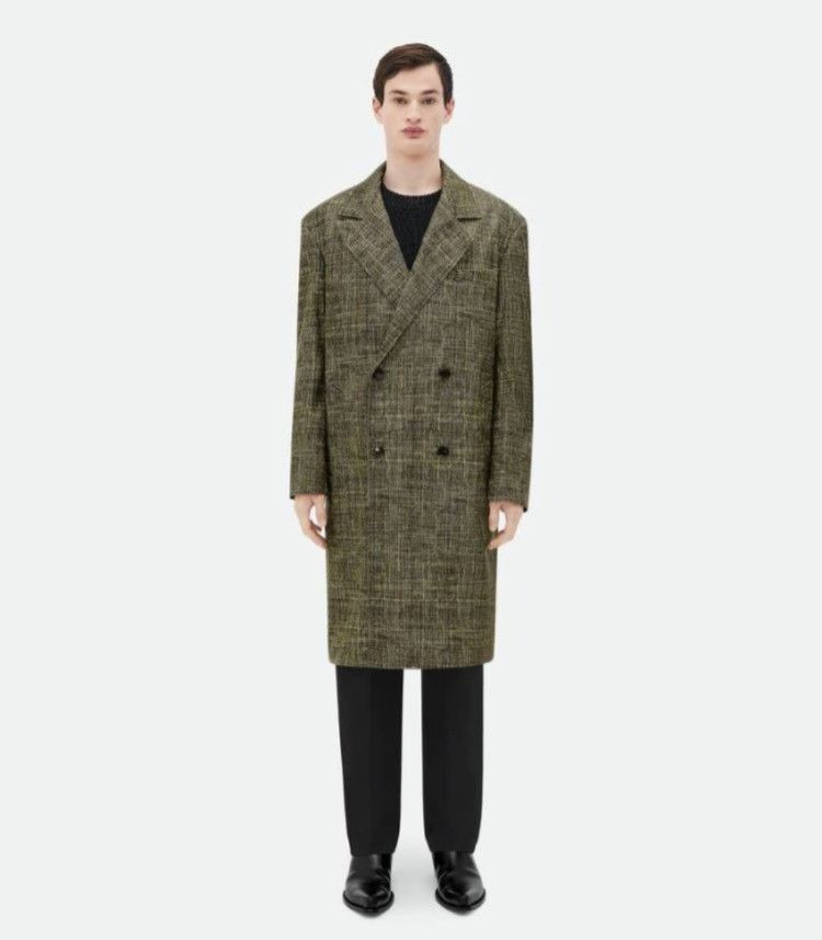 Bottega Veneta o1rshd1 double-breasted Printed Leather Pow Coat Multicolor Size US M / EU 48-50 / 2 - 1 Thumbnail