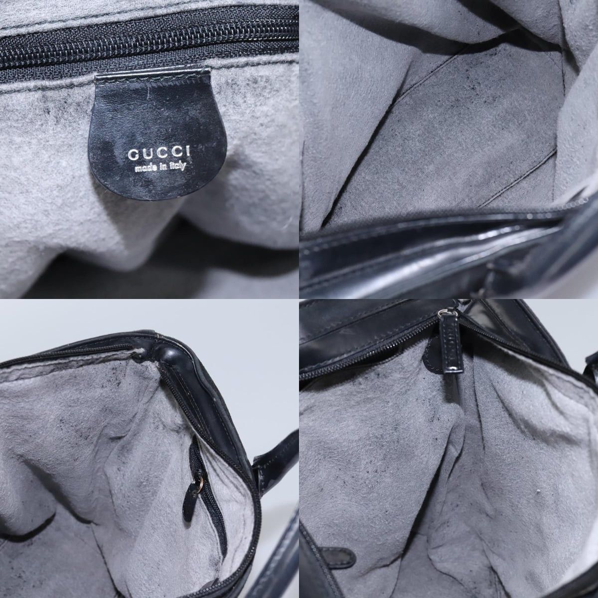 Gucci GUCCI Handbag Suede Black Silver Size ONE SIZE - 12 Thumbnail