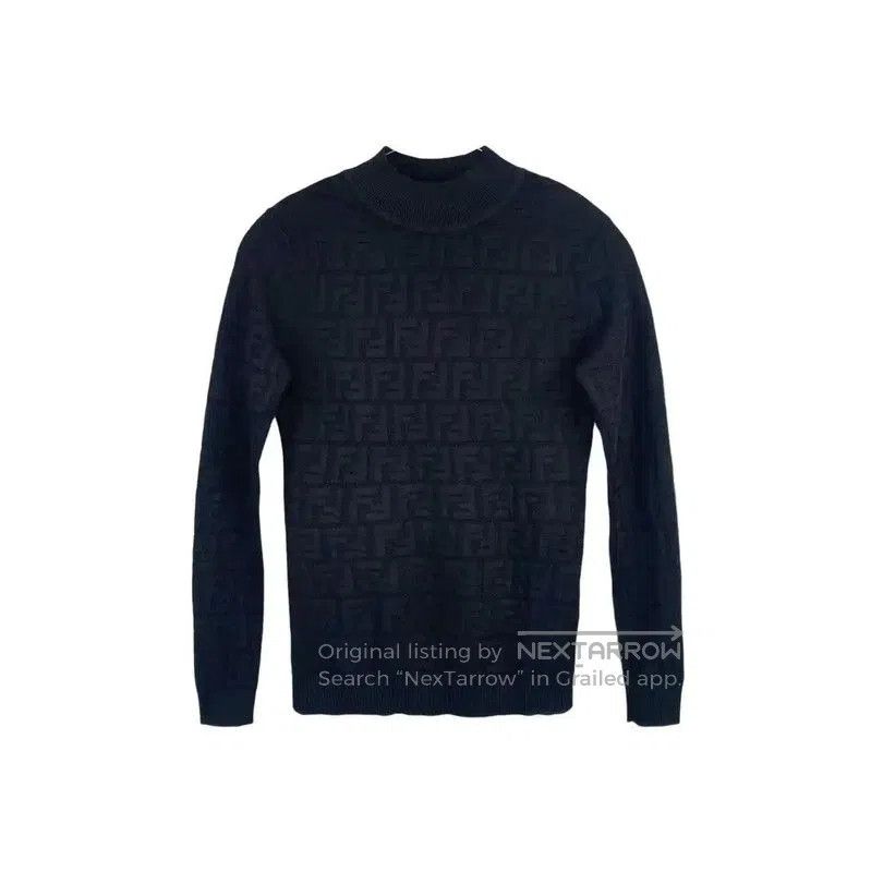 Fendi Fendi Black Cotton Knit Sweater for Women . Size XXS / US 00 / IT 34 - 1 Thumbnail