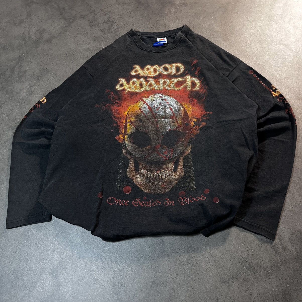 Band Tees Amon Amarth 00s Vintage Rock Metal Longsleeve Tee Tshirt Size US XL / EU 56 / 4 - 2 Thumbnail