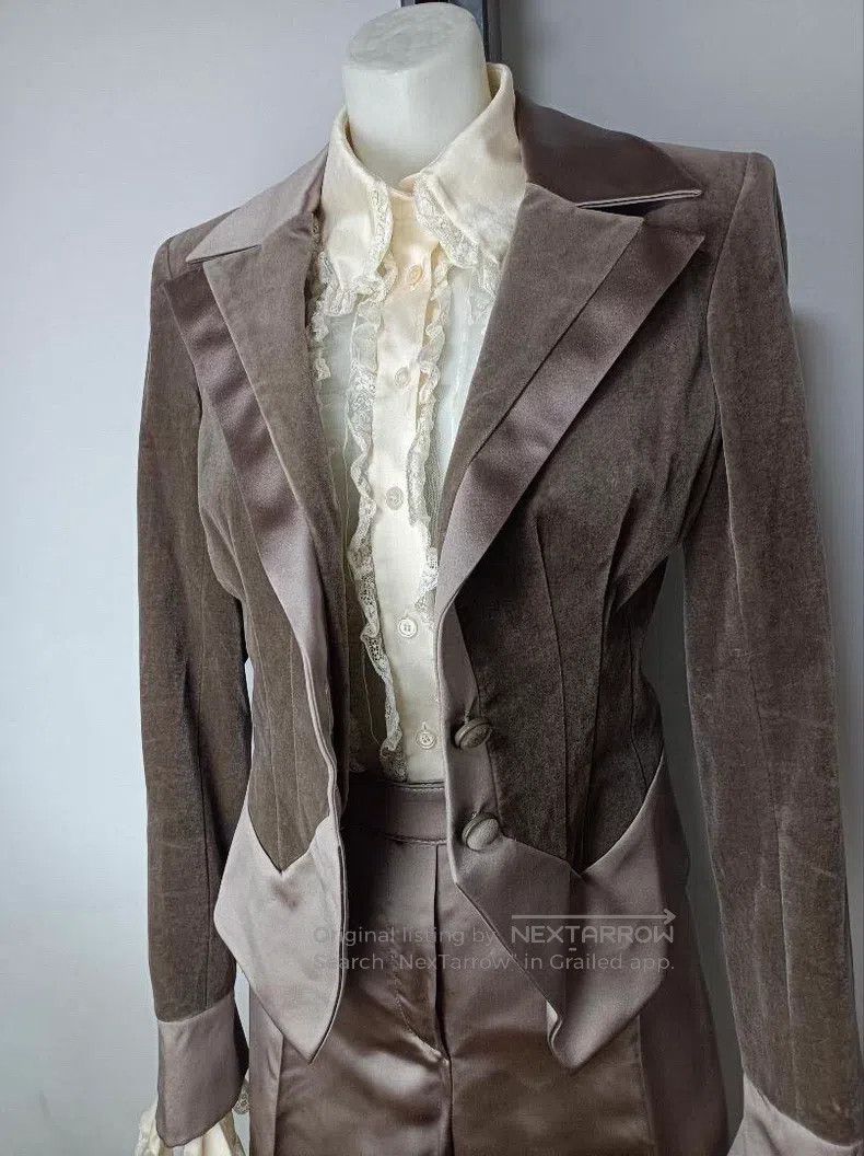 Valentino Valentino Brown satin three-piece set Size S / US 4 / IT 40 - 2 Thumbnail