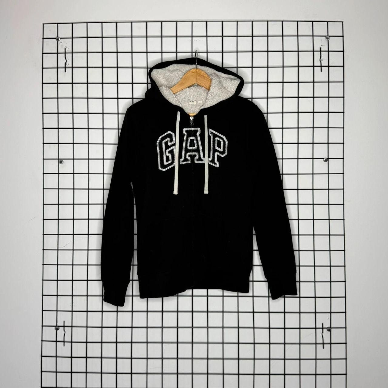 Gap GAP Zip UP Sherpa Hoodie Womans Black 2000s Size S / US 4 / IT 40 - 1 Thumbnail