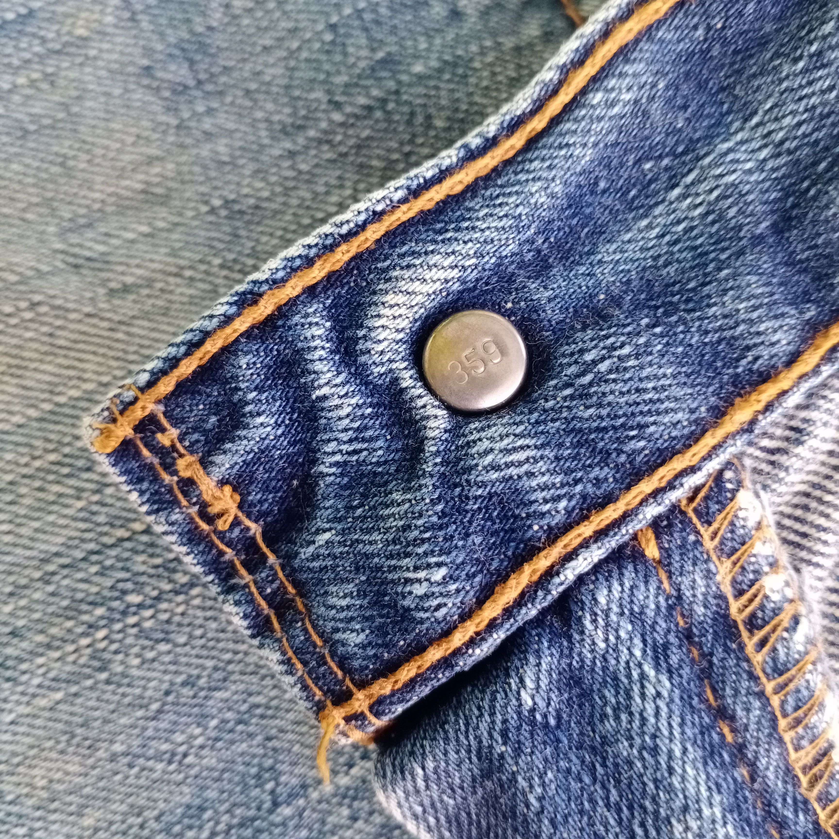 Levi's Vintage Levis 502 Not Capital E Selvedge Distressed Denim Size US 31 - 6 Thumbnail